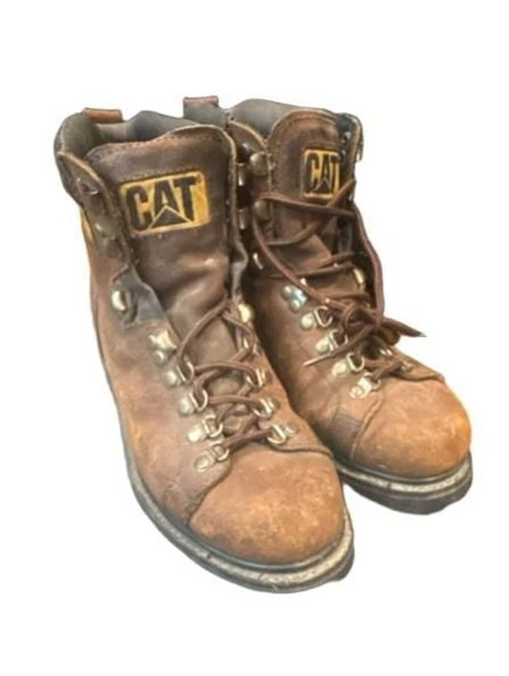Caterpillar Alaska Work Boots Size 9M USA Brown Leather